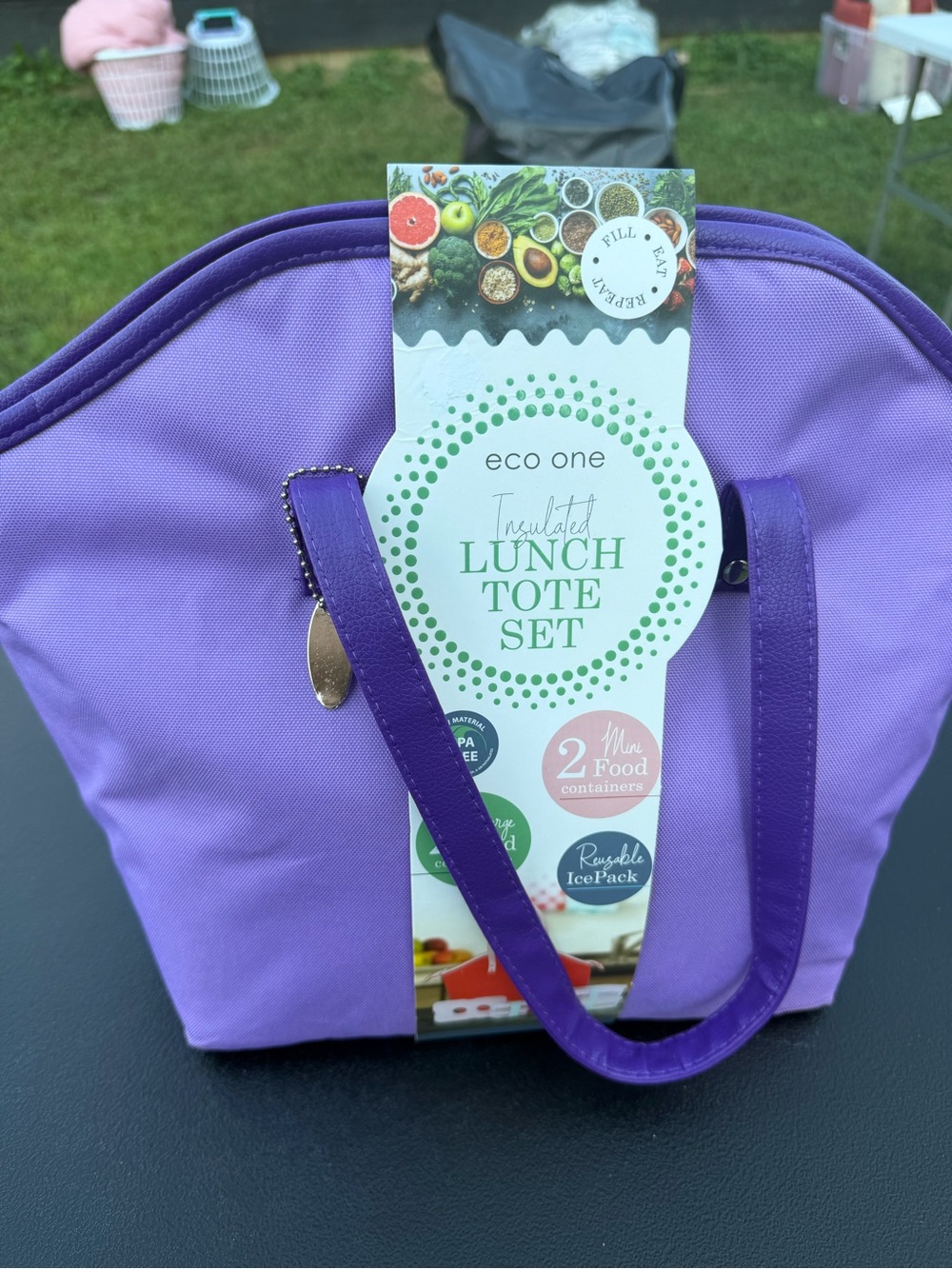 Eco One Insulated Lunch Tote - Purple